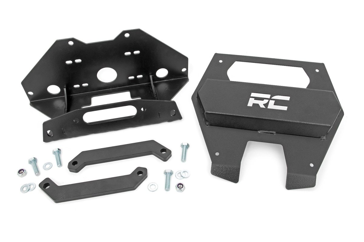 Polaris RZR Pro XP 4 Ultimate Rockford Fosgate LE Winch Mount - Rough Country - Rough Country - Black - 2022